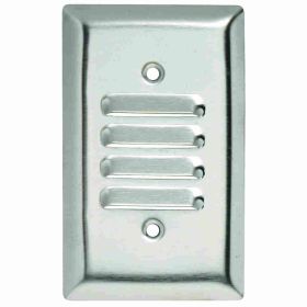 Pass & Seymour SS771 Louver Wallplate, 1 Gang, 4-1/2 in, Thermoplastic