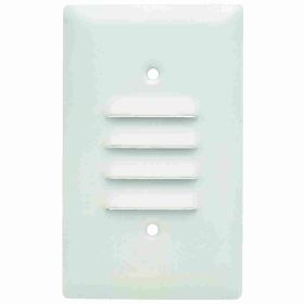 Pass & Seymour SS771-W Louver Wallplate, 1 Gang, White, 4-1/2 in, Thermoplastic