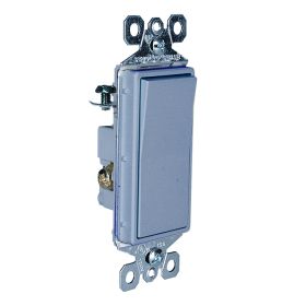 Pass & Seymour TradeMaster TM873-GRY radiant 3-Gang 3-Way Combination Decorator Switch 120/277 VAC 15 A