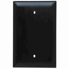 Pass & Seymour TradeMaster TPJ13 Jumbo Standard Sized Blank Wallplate, 1 Gang, Brown, 5 in, Thermoplastic