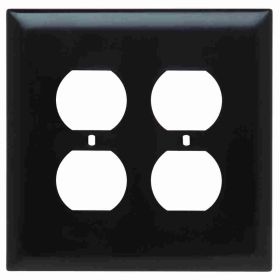 Pass & Seymour TradeMaster TPJ82 Jumbo Standard Sized Receptacle Wallplate, 2 Gangs, Brown, 5 in, Thermoplastic