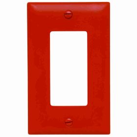 Pass & Seymour TradeMaster TP26-OR Standard Wallplate, 1 Gang, Orange, 5 in H x 2-15/16 in W, Nylon/Thermoplastic