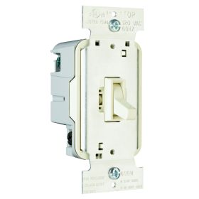 Pass & Seymour T603-LA TradeMaster 3-Way 3-Wire Dimmer Switch, 120 VAC, 1 Pole, Light Almond