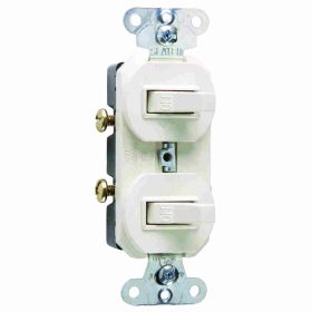 Pass & Seymour 670-LAG Double Grounding Combination Switch, 20 A, 120/277 VAC, 1 Pole