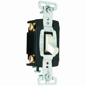 Pass & Seymour CSB15AC4-LA 4-Way Heavy Duty Toggle Switch, 120/277 VAC, 15 A, 4 W