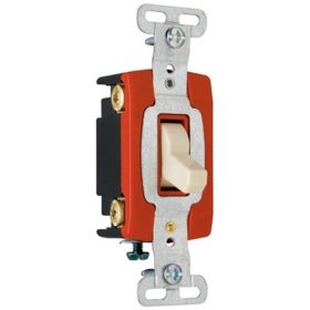 Pass & Seymour CSB20AC4-GRY 4-Way Heavy Duty Toggle Switch, 120/277 VAC, 20 A