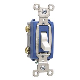 Pass & Seymour PS15AC2-LA Heavy Duty Toggle Switch, 120/277 VAC, 15 A, 1/2 hp, 2 hp, DPDT