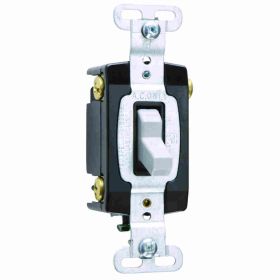 Pass & Seymour PS15AC4-GRY 4-Way Heavy Duty Toggle Switch, 120/277 VAC, 15 A, 1/2 hp, 2 hp, 4 W