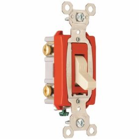 Pass & Seymour PS20AC2-I Heavy Duty Toggle Switch, 120/277 VAC, 20 A, 1/2 hp