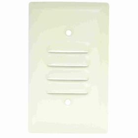 Pass & Seymour SS771-LA Louver Wallplate, 1 Gang, Light Almond, 4-1/2 in, Thermoplastic