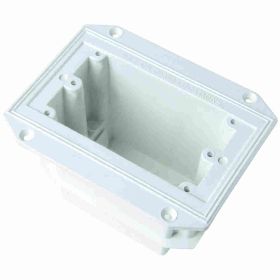 Pass & Seymour FBOX1-WH Flanged Weatherproof Outlet Box, Thermoplastic, 18.5 cu-in, 1 Outlet