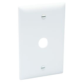 Pass & Seymour TradeMaster TP60-W Standard Vertical Phone Wallplate, 6 Gangs, 5 in L, Thermoplastic, Wall Mount