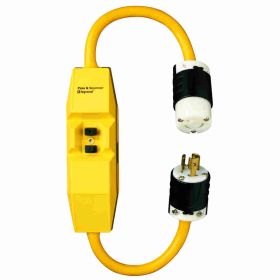 Pass & Seymour 1594-TL2M 2-Pole Manual Reset Portable GFCI In-Line Cord, 125 , 2.9 in L