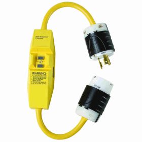 Pass & Seymour 2094-TL2A 2-Pole In-Line Auto Reset Portable GFCI Cord Set, 125 VAC, 10.8 in L