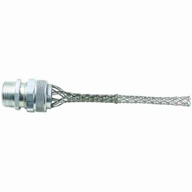 Pass & Seymour Flexcor CG811 Heavy Duty Straight Strain Relief Cord Grip, 1 in Trade, 1/2 to 5/8 in Dia Cable Openings, Aluminum