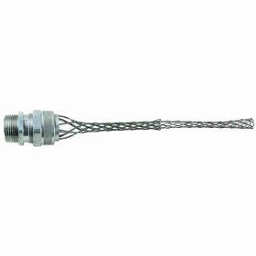 Pass & Seymour Flexcor CG812 Heavy Duty Cord Connector With Strain Relief Cord Grip, 1 in Trade, 5/8 to 3/4 in Dia Cable Openings, Aluminum