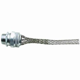 Pass & Seymour Flexcor CG1018 Heavy Duty Cord Connector With Strain Relief Cord Grip, 1-1/4 in Trade, 1 to 1-1/4 in Dia Cable Openings, Aluminum