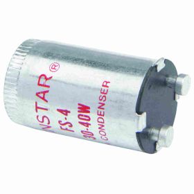 Pass & Seymour FS4 Glow Switch Starter, 13/30/40 W Fluorescent Lamp, Metal