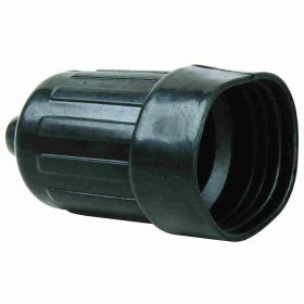 Pass & Seymour Turnlok L15-RBC Weatherproof Boot Connector, 15/20 A, 125 VAC, Nylon, Black