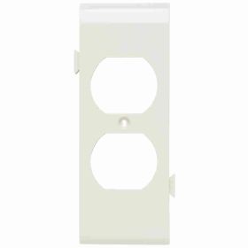 Pass & Seymour PJSC8-LA Semi-Jumbo Center Section Sectional Wallplate, Light Almond, 5-1/2 in, Nylon