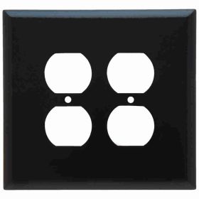 Pass & Seymour SPO82 Jumbo Receptacle Wallplate With Color Matching Screws, 2 Gangs, Brown, 5 in, Thermoplastic