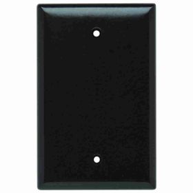 Pass & Seymour SPJ13 Junior Jumbo Standard Sized Blank Wallplate, 1 Gang, Brown, 5 in, Thermoplastic