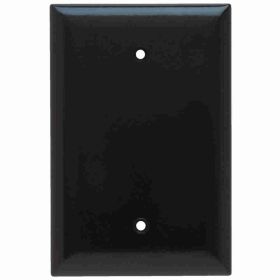 Pass & Seymour SPO13 Jumbo Blank Wallplate With Adjustment Yoke, 1 Gang, Brown, 5.87 x 5.87 x 0.3 in, Thermoplastic