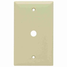 Pass & Seymour SP11-I Standard Vertical Phone Wallplate, 1 Gang, 5 in L, Thermoplastic, Wall Mount