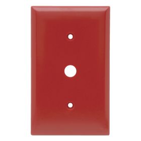 Pass & Seymour SP12-RED Single Standard Telephone/Cable Outlet With Adjustable Yoke, 1 Gang, Thermoplastic, Surface Mount