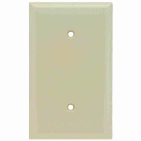 Pass & Seymour Sierraplex SP14-I Standard Blank Wallplate, 1 Gang, Ivory, 5 in, Thermoplastic