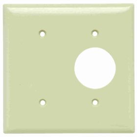 Pass & Seymour Sierraplex SP147-I Standard Combination Wallplate, 1 Gang, Ivory, 5 in, Thermoplastic