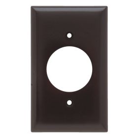 Pass & Seymour SP720 Single Standard Wallplate, 1 Gang, Brown, 5 in H x 3 in W, Thermoplastic