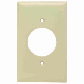 Pass & Seymour Sierraplex SP720-I Standard Receptacle Wallplate, 1 Gang, Ivory, 5 x 3 x 0.35 in, Thermoplastic