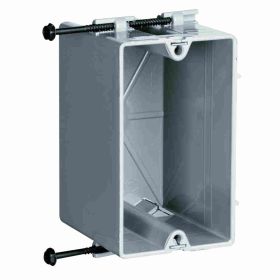 Pass & Seymour S1-18-RS Slater Stud Bracket Box With Quick/Click, Thermoplastic, 18 cu-in, 1 Gang, 1 Outlet