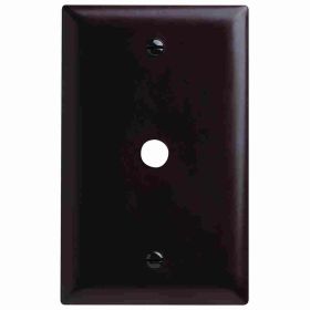 Pass & Seymour TP11 Standard Vertical Phone Wallplate, 1 Gang, 5-1/2 in L, Thermoplastic, Wall Mount