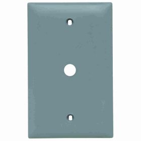 Pass & Seymour TP11-GRY Standard Vertical Phone Wallplate, 1 Gang, 5 in L, Thermoplastic, Wall Mount