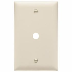 Pass & Seymour TP11-LA Standard Vertical Phone Wallplate, 1 Gang, 4.7 in L, Thermoplastic, Wall Mount