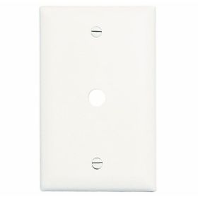 Pass & Seymour TP11-W Standard Vertical Phone Wallplate, 1 Gang, 4.7 in L, Thermoplastic, Wall Mount