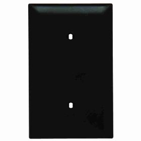 Pass & Seymour TradeMaster TP14 Standard Blank Wallplate, 1 Gang, Brown, 5 in, Thermoplastic