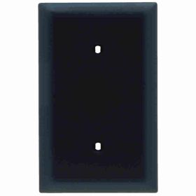 Pass & Seymour TradeMaster TP14-BK Standard Blank Wallplate, 1 Gang, Black, 5 in, Thermoplastic