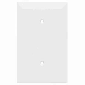 Pass & Seymour TradeMaster TP14-W Standard Blank Wallplate, 1 Gang, White, 5 in, Thermoplastic