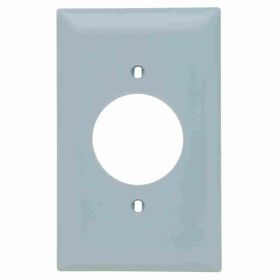 Pass & Seymour TradeMaster TP720-GRY Standard Wallplate, 1 Gang, Gray, 5 in H x 2-15/16 in W, Nylon/Thermoplastic