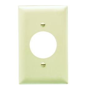 Pass & Seymour TradeMaster TP720-I Standard Wallplate, 1 Gang, Ivory, 5-1/2 in H x 2-3/4 in W, Thermoplastic