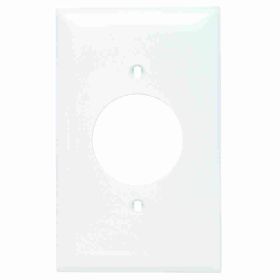 Pass & Seymour TradeMaster TP720-W Standard Wallplate, 1 Gang, White, 5-1/2 in H x 2-3/4 in W, Thermoplastic