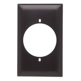 Pass & Seymour TradeMaster TP724 Standard Wallplate, 1 Gang, Brown, 5 in H x 2-15/16 in W, Nylon/Thermoplastic