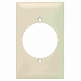 Pass & Seymour TradeMaster TP724-I Standard Wallplate, 1 Gang, Ivory, 5 in H x 2-3/4 in W, Thermoplastic