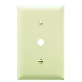 Pass & Seymour TradeMaster TP12-I Standard Vertical Phone Wallplate, 1 Gang, 5 in L x 2-15/16 in W, Thermoplastic, Wall Mount