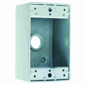 Pass & Seymour WPB35 5-Hole Weatherproof Device Box, Die Cast Aluminum, 17 cu-in, 1 Gang, 1 Outlet