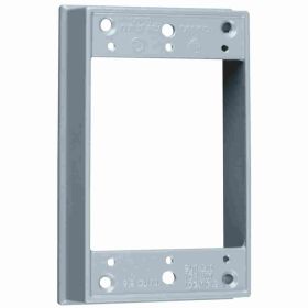 Pass & Seymour WPEX1 Weatherproof Extension Ring, 1 Gang, 4-1/2 in L x 2-3/4 in W x 1 in D, Die Cast Aluminum