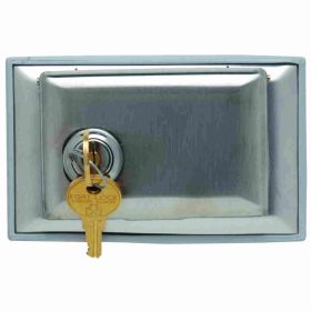 Pass & Seymour WPH1-L Dustproof Locking Cover, 5 in L x 4-1/2 in W, Stainless Steel